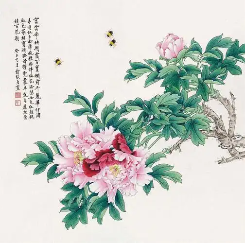 俞致贞—著名花鸟画家_工笔