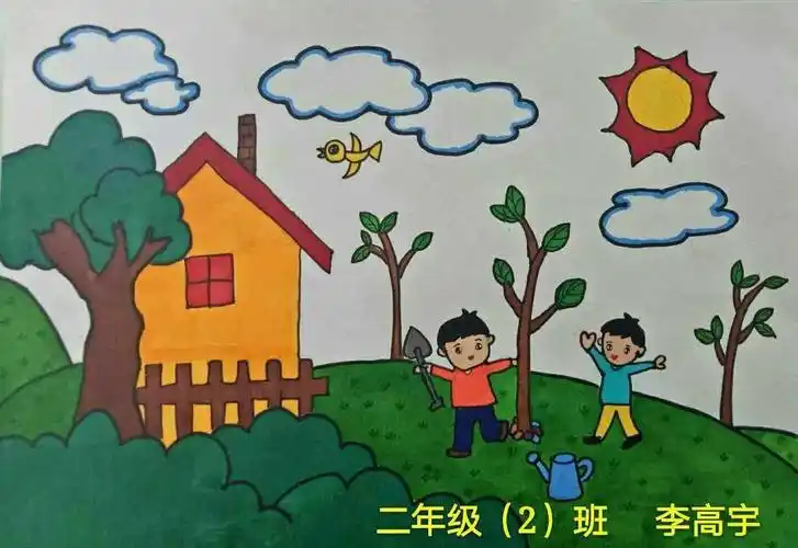 二年级保护环境绘画图 二年级保护环境的作文-图片大观-奇异网