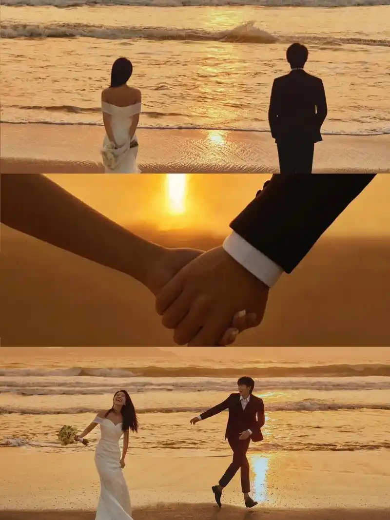 海边婚纱照·外景婚纱照·威海婚纱照.