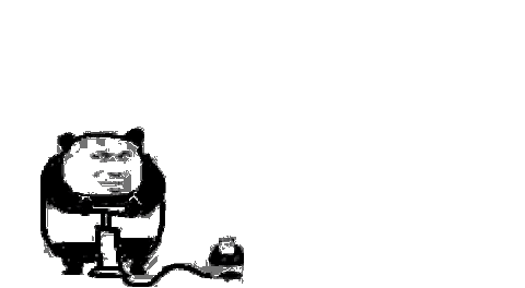 熊猫头打气球动态表情包