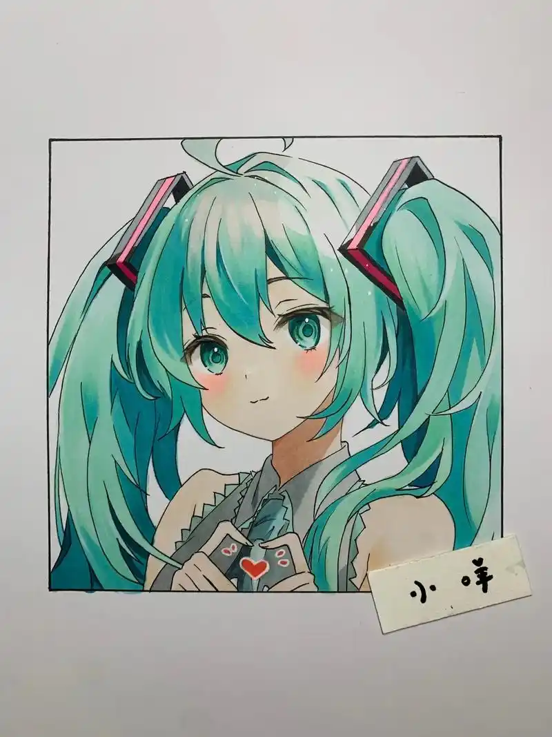 一看就会的初音未来手绘教程.绘画工具介绍: 威思立马克笔20 - 抖音