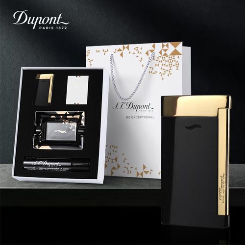 dupont paris都彭打火机slim7防风打火机杜彭超薄火机礼盒装定制送礼