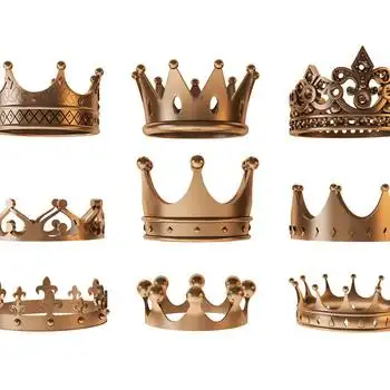 现代国王皇冠3d模型下载
