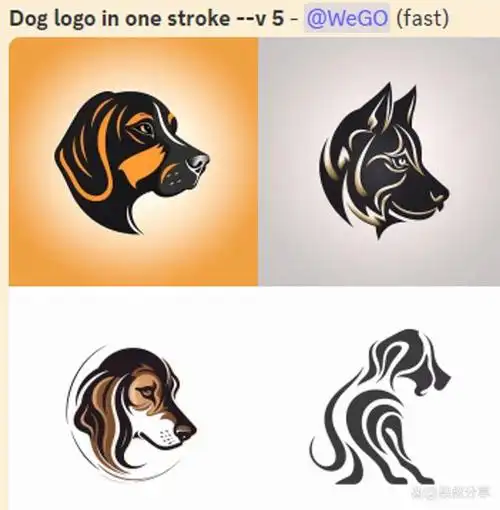 这次我们生成的是图形logo,本期的案例是狗狗.