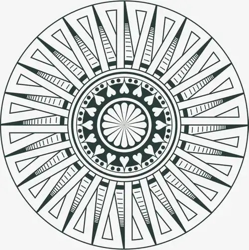 矢量花矢量黑色花纹图案素材免费下载_高清png图片-90设计网