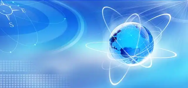 网络科技大气商务蓝色淘宝海报背景