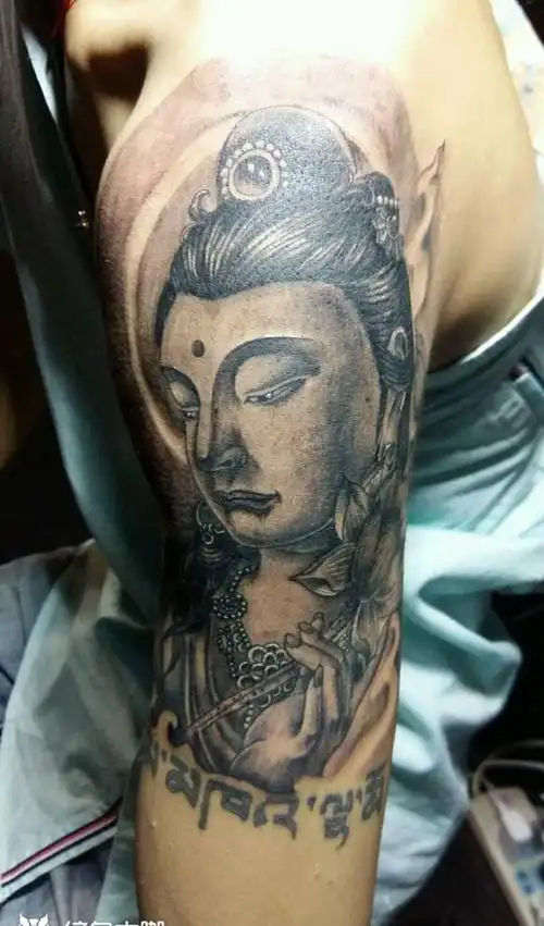 佛,观世音菩萨纹身图片_手臂传统宗教纹身图案