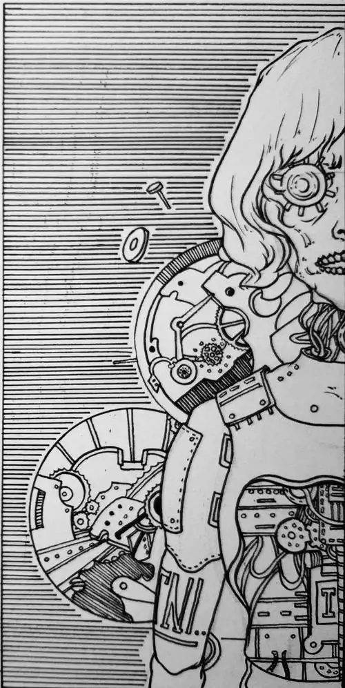 黑白装饰画,构成基础,对比构成