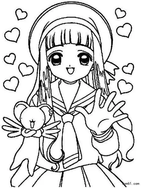 漫画人物女生简单的衣服简笔画 简笔画图片大全-蒲城教育文学网