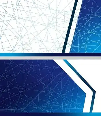 蓝色名片大气线条背景素材