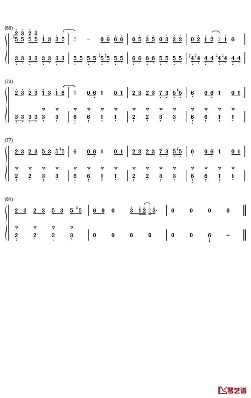 伤心的人别听慢歌钢琴简谱数字双手五月天