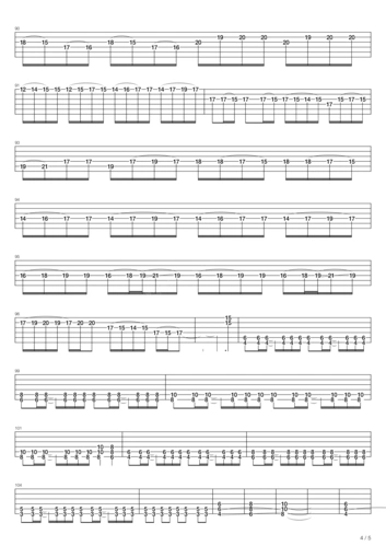金属狂人吉他谱beyond高清六线谱图片谱