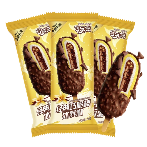 plus会员:和路雪 可爱多甜筒 非常香草口味 冰淇淋家庭装 67g*6支 雪