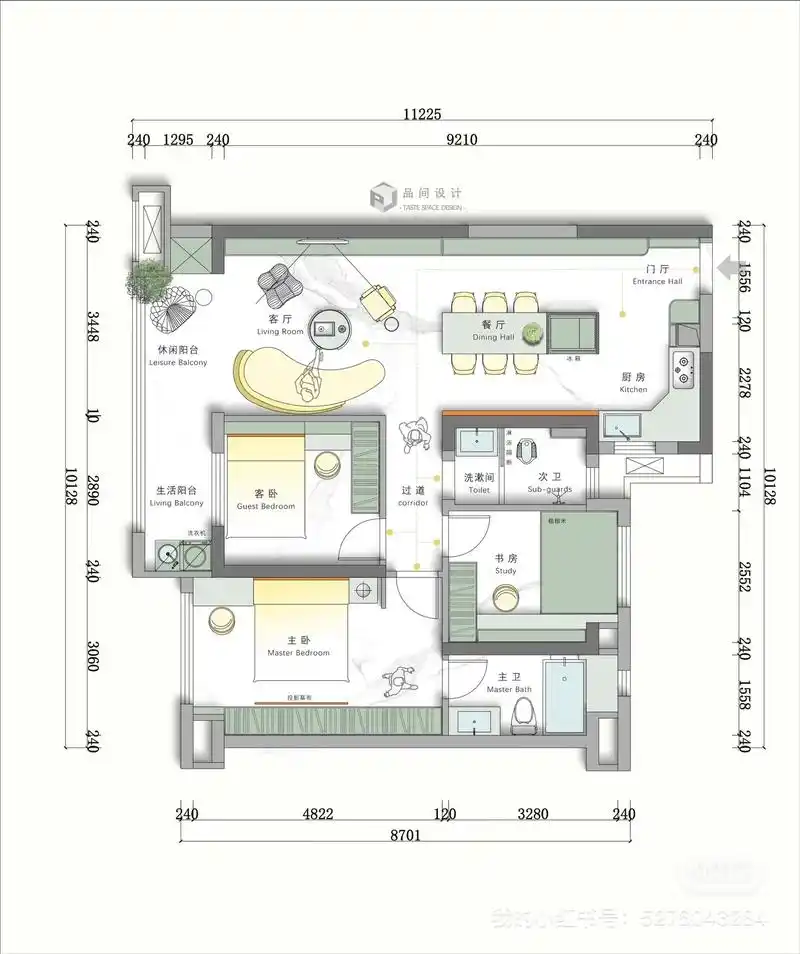 92 户型方案丨长沙98㎡平面方案设计.