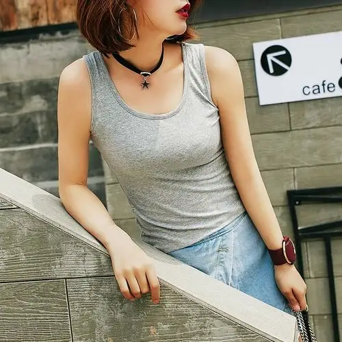 莎丞棉吊带小背心女内搭打底衫性感百搭韩版外穿工字紧身夏季款背心