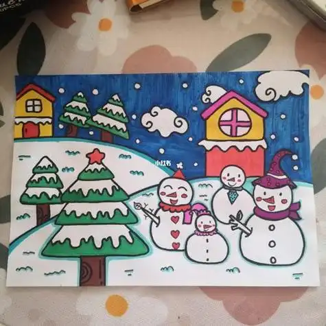 冬天的儿童画冬天的儿童画简单