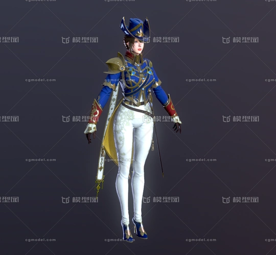 次世代 pbr 中世纪 皇家女护卫 女剑士 宫廷剑士 卫兵 女护卫 西洋