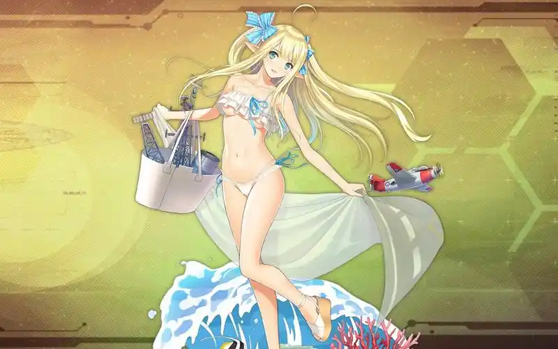 碧蓝航线半人马泳装立体展示