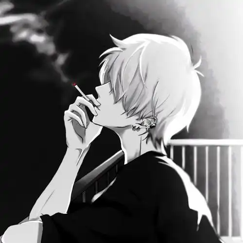 动漫头像男孤独悲伤_第1页