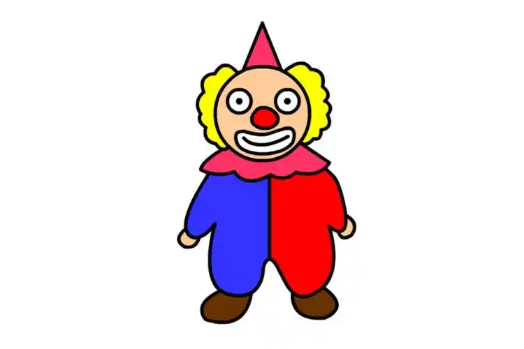 愚人节小丑简笔画_职业人物简笔画