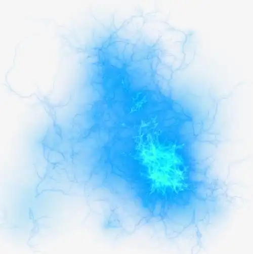 蓝色清新火焰效果元素免抠素材免费下载_觅元素51yuansu.com