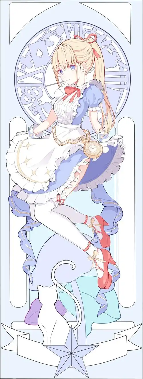 精选动漫美女图片大全紫色系动漫人物作品集