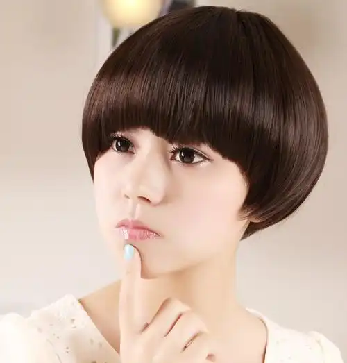 女生最新锅盖头短发图片,锅盖头图片,发型图片