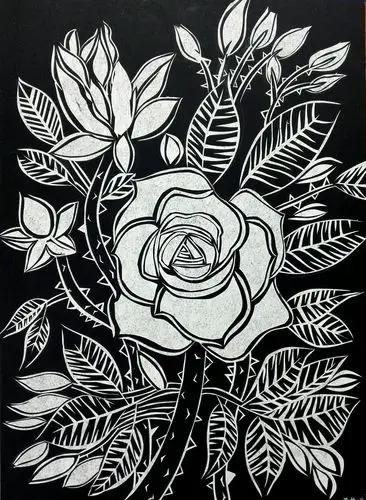 赵农艺术工作室学生纸版画作品