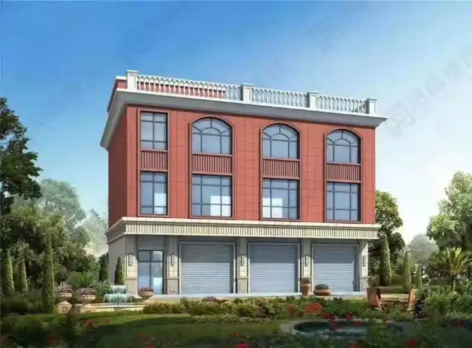 5套农村临街门面房建房设计图及效果图,可租可自住,经济实用