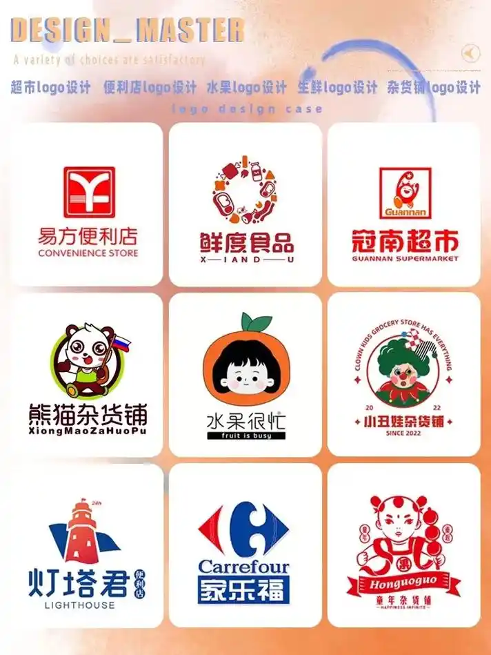 杂货铺| 超市|便利店|水果|生鲜标志.超市logo设计 水 - 抖音