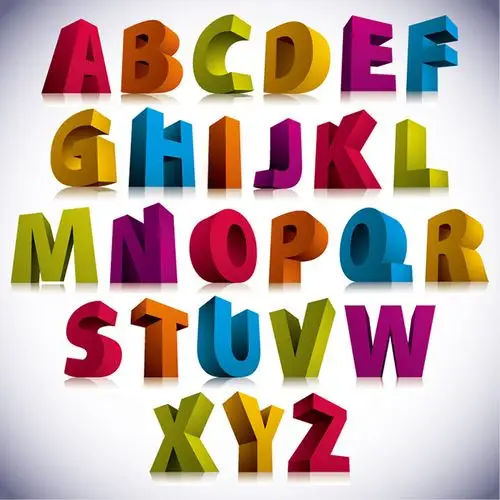 关键词:立体3d字母英文字母艺术字