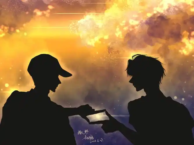 撒野剪影板绘摸鱼