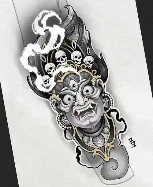 网络素材分享#纹身  #纹身手稿