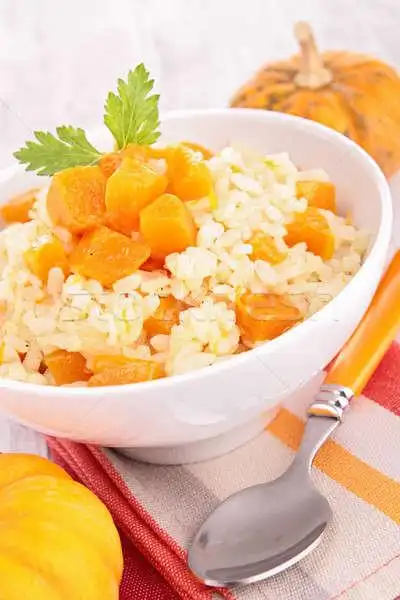 商业照片: 南瓜 · 烩饭 · 食品 ·米·餐· 饮食