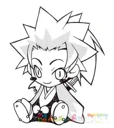 q版男生帅气的图片简笔画怎么画简笔画教程绘画吧-画画