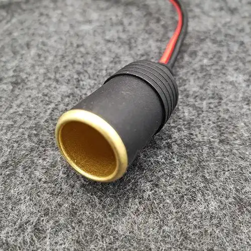 汽车电瓶铜夹子转点烟器孔蓄电池连接线12v24v通用转换器电源插座