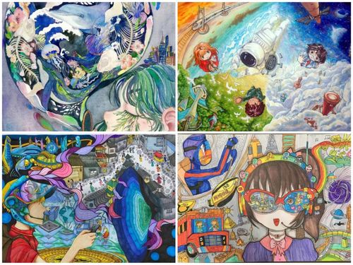 代画儿童画科幻画手绘原创画图帮人画画手抄报绘画美术作品定制