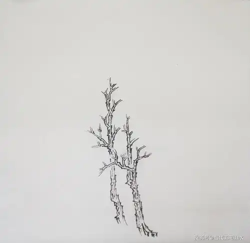 传统工笔山水中树的画法