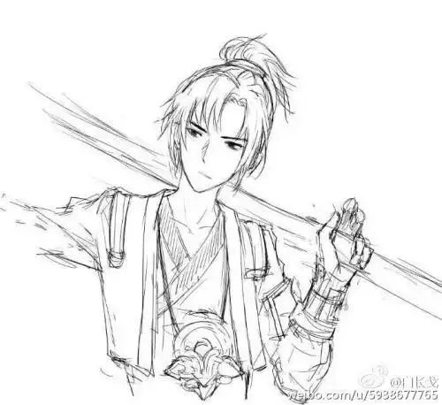 王者荣耀简笔画孙悟空步骤简单