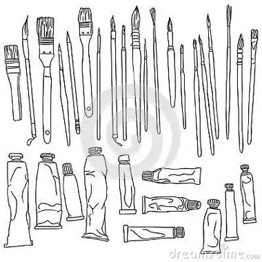 画笔简笔画可爱