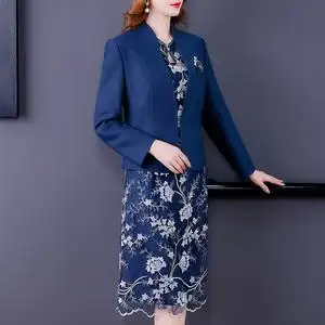 高端喜婆婆婚宴装喜庆套装裙结婚宴两件套洋气婚礼妈妈礼服女高贵