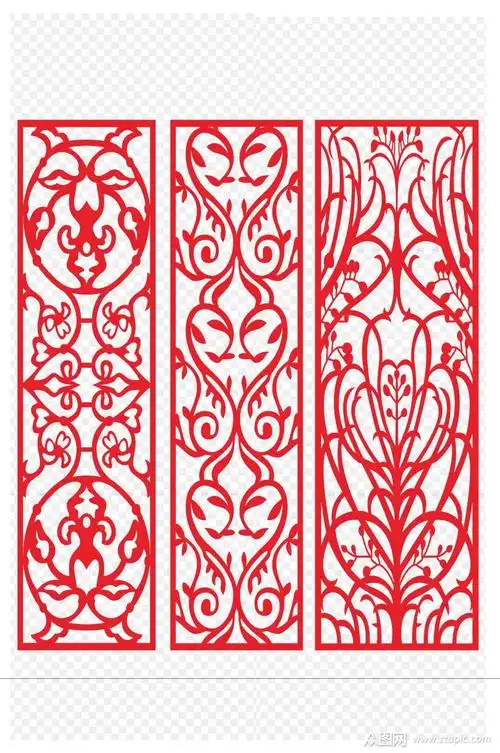 欧式镂空雕花隔断图案装修建材隔断免扣元素素材