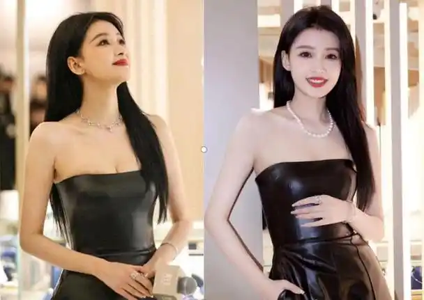 抹胸连体皮裤大秀好身材离婚后的孙怡美翻了