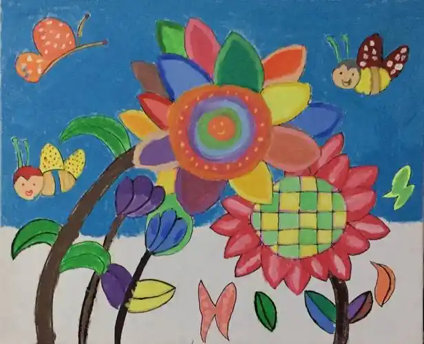 红土地,参赛年龄10岁岁10岁儿童水彩风景画风景画素描水彩画和水粉画