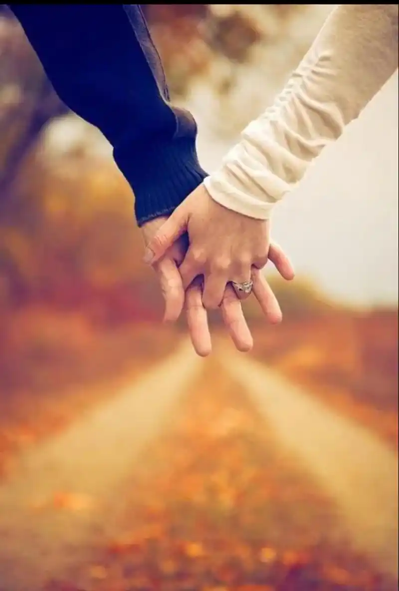 执子之手,与子偕老,一起牵手到白头.