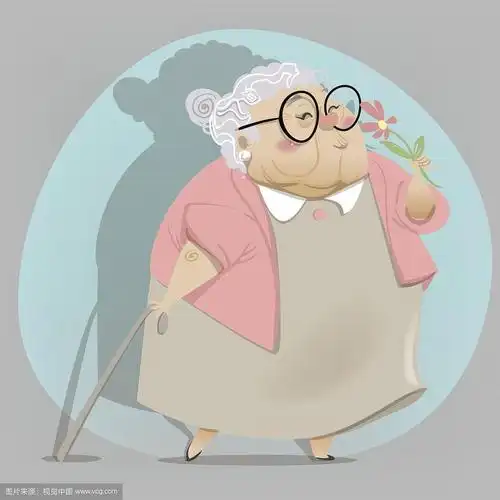 老妇卡通人物