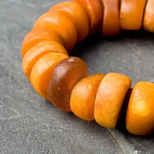 顶级藏珠不规则老蜜蜡18mm