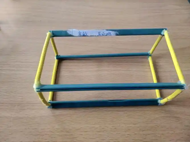 五(2)班长方体框架手工优秀作品