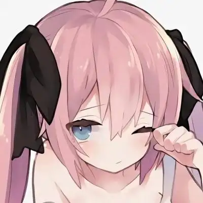 粉色双马尾动漫女头