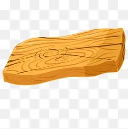 黄色的木板手绘插画